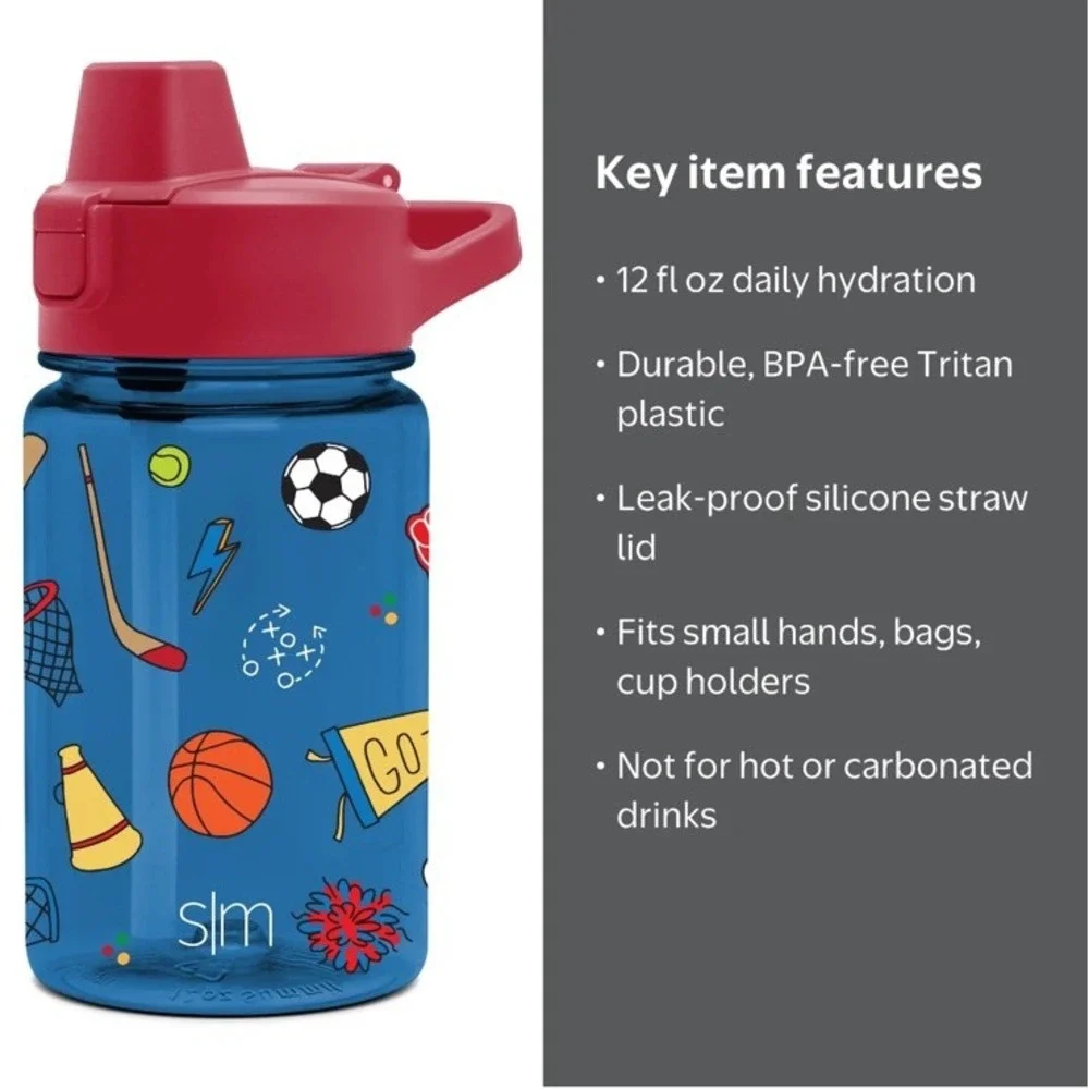 Simple Modern 12oz Summit Tritan Water Bottle Straw Lid All Star